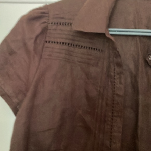 Carole Iittle 100% linen blouse size M - Picture 3 of 7
